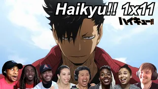 Haikyu!! 1x11 Reactions | Great Anime Reactors!!! | 【ハイキュー!!】【海外の反応】