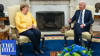 President Biden meets with German Chancellor Angela Merkel