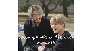 Jikook you quiz on the block moments 2021