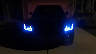 Nighttime tour of a 2021 Range Rover Westminster (Exterior & Interior Lighting)