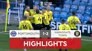 Pompey Stunned By Late Dramatic Goal | Portsmouth 1-2 Harrogate Town | Emirates FA Cup 2021-22