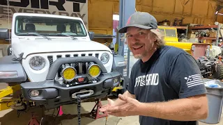 Dirt Daily. Installing a Warn Winch and AEV Stubby Bumper on Newb Sock