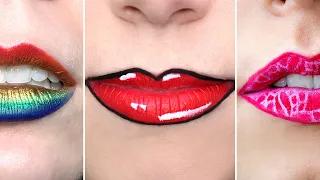 Lips Art Ideas & Beautiful Lipstick Shades Compilation 2022 💄😱 Lipstick Tutorial Compilation