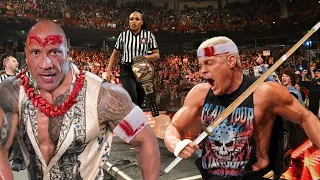 Injured Cody Rhodes Destroy The Rock Vs Roman Reigns Vs Solo Sikoa Raw Smackdown