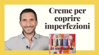 Famiglia di Creme Erboriam per nascondere imperfezioni sul viso