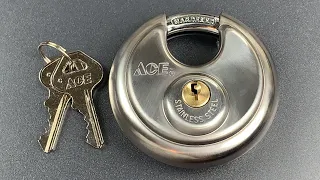 [783] Ace Hardware 70mm Disc Padlock Picked (Model 5099510)