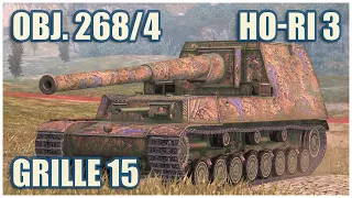 Ho-Ri Type III, Grille 15 & Object 268/4 • WoT Blitz Gameplay