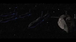 The sound of Separatist Droid Navy ship engines.