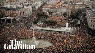Protesters in Madrid call for their prime minister to resign