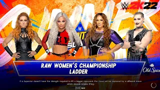 Rhea Ripley Vs Becky Lynch vs Nia jax Vs Liv Morgan For the WWE  Womens Championship ladder Match..