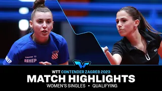 Sara Tokic vs Lea Rakovac | WS Qual | WTT Contender Zagreb 2023