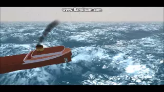The sinking of the Edmund Fitzgerald in vehicle simulator