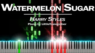 Harry Styles - Watermelon Sugar (Piano Cover) Tutorial by LittleTranscriber