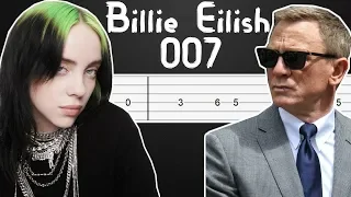 No Time To Die - Billie Eilish (James Bond 007) Guitar Tabs, Guitar Tutorial, Guitar Lesson