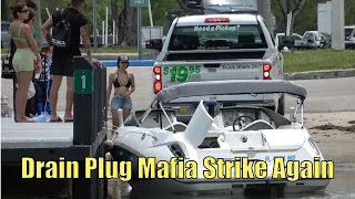 Drain Plug Mafia Strikes Again!! | Miami Boat Ramps | Black Point Marina