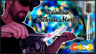 Rainbow Dichroic Marble - Colorado Color Company - How to make a marble - Glassblowing - Lampworking