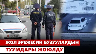 Жол эрежесин бузуулардын туумдары жоюлду