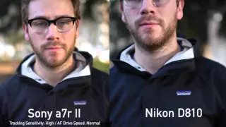 Sony a7R II video focus compared to Canon and Nikon by DPReview.com