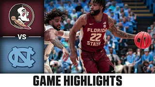 Florida State vs. North Carolina Game Highlights | 2023-24 ACC Men’s Basketball