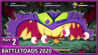 Battletoads 2020, Part 2 / Act 1: Stage 5, 6, 7 and Act 2: Stage 1, 2 (Guardian Boss and Puzzle)