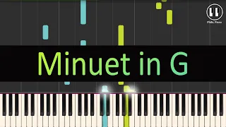 Minuet in G - Christian Petzold (Bach) - EASY Piano Tutorial