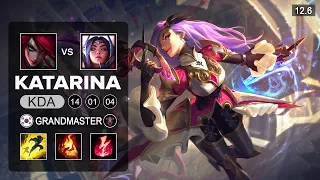 Katarina vs Irelia Mid - KR Grandmaster - Season 12 Patch 12.6