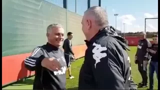 WHEN 'THE SPECIAL ONE' JOSE MOURINHO MET THE FURYS! - EXCLUSIVE MAN UTD TRAINING GROUND FOOTAGE