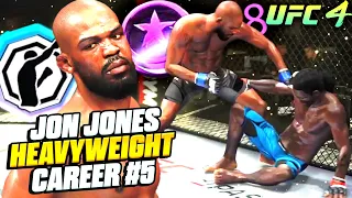 UFC 4 Career Mode #5: Jon Jones First Ranked Heavyweight Opponent! Muay Thai Specialist!