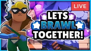 BRAWL STARS LIVE STREAM! - PLAYING WITH VIEWERS! - ROAD TO 1.5K SUBS! + PUSHING WITH MAXED BRAWLERS!