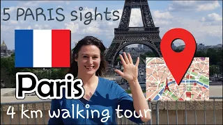 Paris walking tour, 4km walk from Palais Royal to Champs Elysees