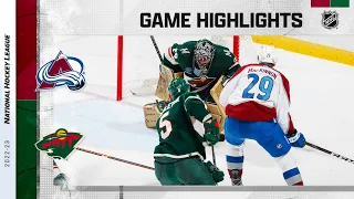 Avalanche @ Wild 2/15 | NHL Highlights 2023