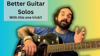 How To Make Your Guitar Solos Sound Better With This One Trick (Playing Over The Changes)