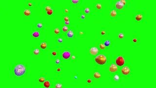 4K Green Screen Raining Easter Eggs