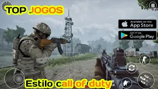 FINALMENTE! 4 JOGOS ESTILO CALL OF DUTY COM GRÁFICOS ULTRA REALISTAS ANDROID & IOS