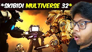 ALL TITANS FIGHT TOGETHER 😱 SKIBIDI TOILET MULTIVERSE 32 Reaction