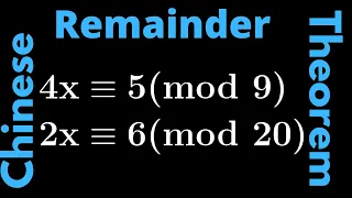 Number Theory | Chinese Remainder Theorem: Example 4