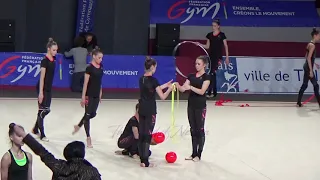 UKRAINE 3 balls 2 ropes - 2018 Thiais trainings