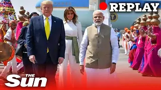 US President Donald Trump arrives in India on two day visit