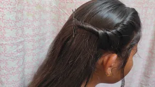 Side frent puff hair Style || easy and unique Hair Style for Girls any party