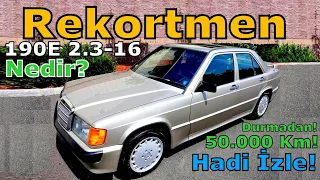 250 KM/H HIZ İLE DURMADAN 50.000 KM! MERCEDES 190E 2.3-16