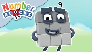 @Numberblocks- Super Strong Number 9 | Learn to Count
