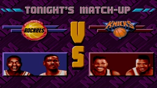 NBA Jam Tournament Edition GENESIS Playthrough - Houston Rockets vs New York Knicks