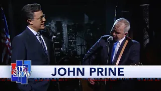 John Prine And Stephen Colbert: "That's the Way the World goes Round"