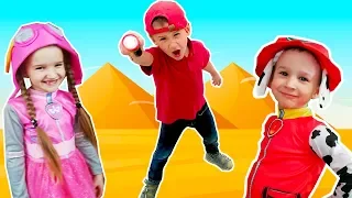 Щенячий патруль спасает малыша из пустыни - Реня выкопал огромную яму - Paw Patrol