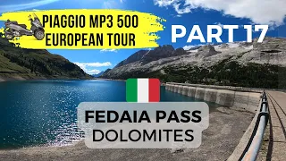 Fedaia Pass - Italy - Piaggio MP3 500 + BMW GSA European Tour - Part 17