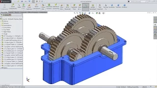 Solidworks tutorial | sketch Gear Speed Reducer in Solidworks