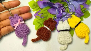 CROCHET CAT KEYCHAIN | HOW TO CROCHET CAT KEYCHAIN | CROCHET CAT TUTORIAL FOR BEGINNERS