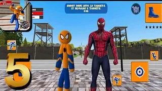 Amazing Spiderman Stickman Rope Hero Mafia City Vegas #5 Android Gameplay