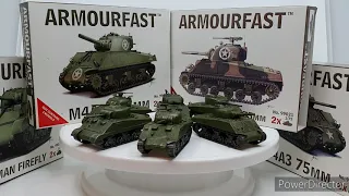 Armourfast 1/72 Scale M4 Sherman Size Comparison