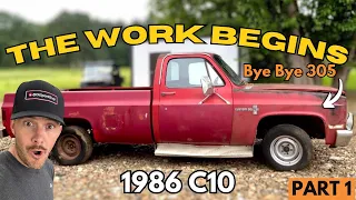 Will This 1986 Chevy C10 Live Again? -  PART 1